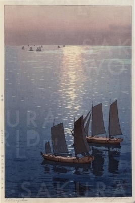 吉田博《瀬戸内海集 光る海》 1926（大正15）年
