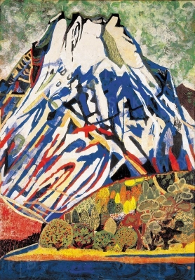 片岡球子《山（富士山）》１９６７年 北海道立近代美術館　蔵