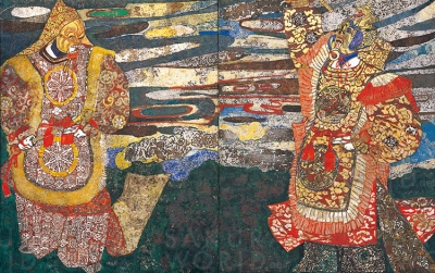 《幻想》1961年 紙本彩色 神奈川県立近代美術館