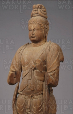 国宝 伝衆宝王菩薩立像 奈良時代 8世紀　唐招提寺蔵