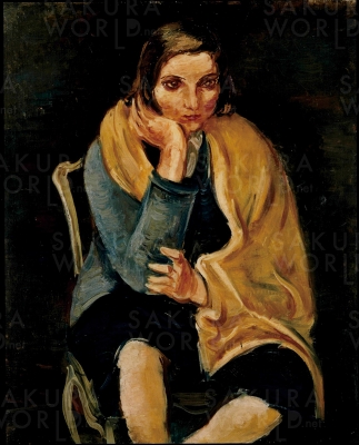 佐分眞《婦人像》