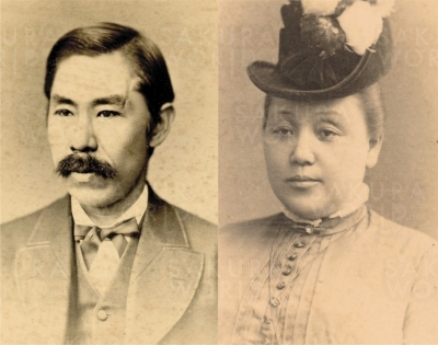 新島襄（左）・新島八重（右）／同志社大学提供