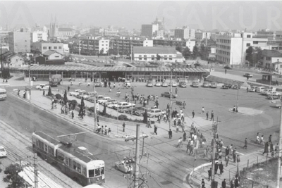 昭和４０年頃の千種駅 写真提供：名古屋市博物館（撮影＝寺西二郎）