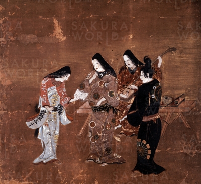 本多平八郎姿絵図屏風（部分）徳川美術館蔵