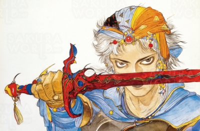FAINAL FANTASY2 パッケージイラスト1988ⓒYOSHITAKA AMANO