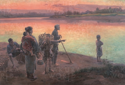 和田英作《渡頭の夕暮》1897年　 東京藝術大学蔵