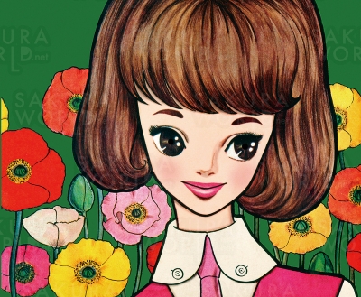 内藤ルネ≪ときめき≫（『ジュニアそれいゆ』第33号表紙イラスト復刻原画）2017年 株式会社ルネ蔵©R.S.H/RUNE