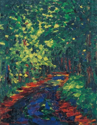 エミール・ノルデ≪森の小道≫１９０９メナード美術館蔵