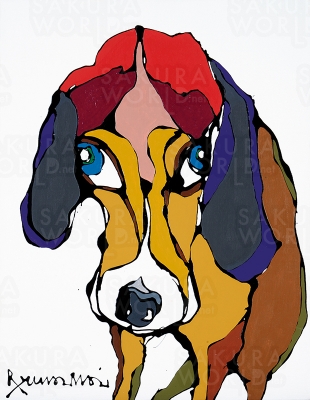 今井龍満《Dog (long ears)》 2018年 メナード美術館 初公開コレクション