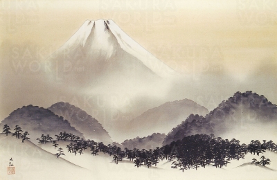 横山大観《霊峰不二山》メナード美術館蔵