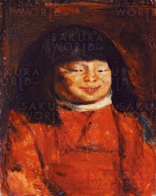 岸田劉生《笑ふ麗子》 １９２２年（大正１１）メナード美術館所蔵