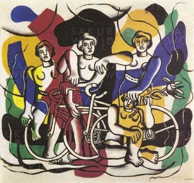 フェルナン・レジェ≪４人の自転車乗り≫1945メナード美術館蔵