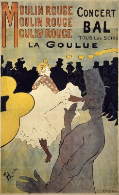 Ⓒアンリ・ド・トゥールーズ＝ロートレック《ムーラン・ルージュ、ラ・グーリュ》1891年三菱一号館美術館蔵