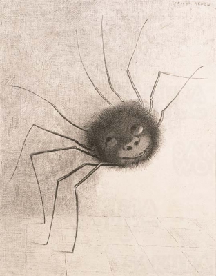 オディロン・ルドン《蜘蛛》1887年 岐阜県美術館蔵