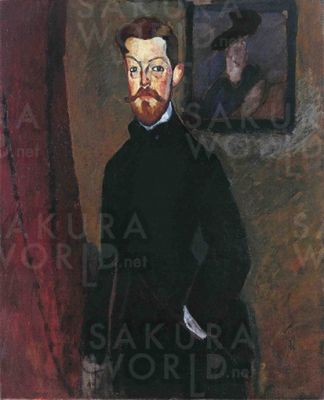 アメデオ・モディリアーニ 《ポール・アレクサンドル博士の肖像》 1909年