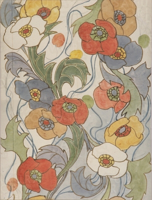 浅井忠《花》1902-07年 水彩・紙 千葉県立美術館