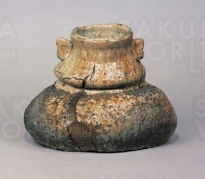 伊賀水指 銘「慾袋」 川喜田半泥子 １９４０＋年 石水博物館蔵