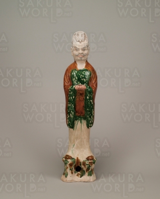 三彩武官俑 唐時代（8世紀）中国 鞏義窯 愛知県陶磁美術館（小川徳男氏寄贈）