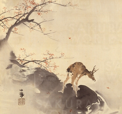 竹内栖鳳「秋雨」(部分） 1912年　古川美術館蔵