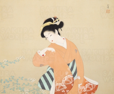 上村松園「初秋」 １９４３年頃 古川美術館蔵