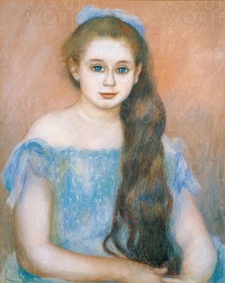 ピエール＝オーギュスト・ルノワール《シュザンヌ・アダン嬢の肖像》1887年吉野石膏コレクション