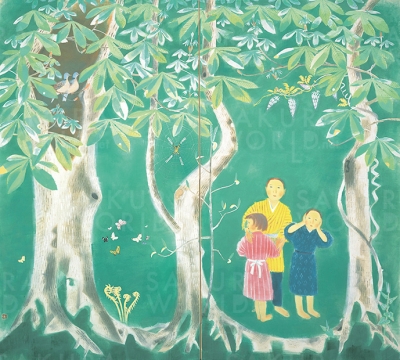 福田豊四郎《六月の森》 昭和11年（1936） 秋田県立近代美術館 前期展示