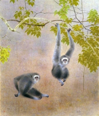 山口華楊《原生》昭和56年(1981) 名都美術館蔵