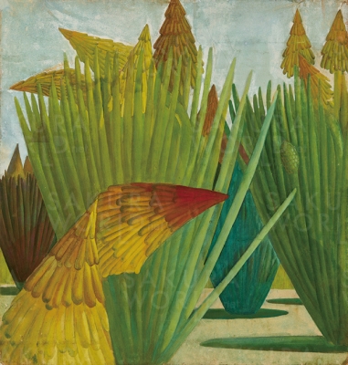 新収蔵品 堀文子《アロエの森》昭和15年（1940）頃　通期展示