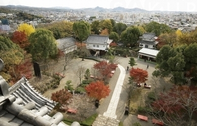 天守閣からの眺め。