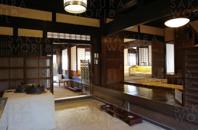 江戸時代の暮らしを感じることができる屋内。