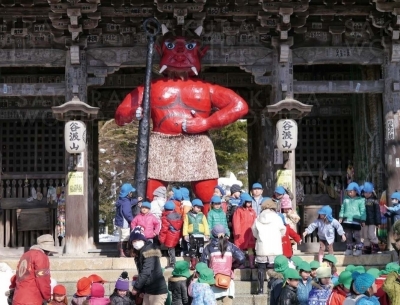 華厳寺の赤鬼