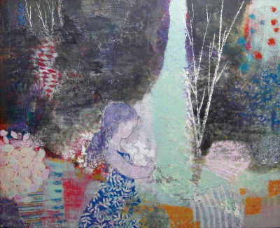 大島 辰子 「春を紡ぐ」2016年